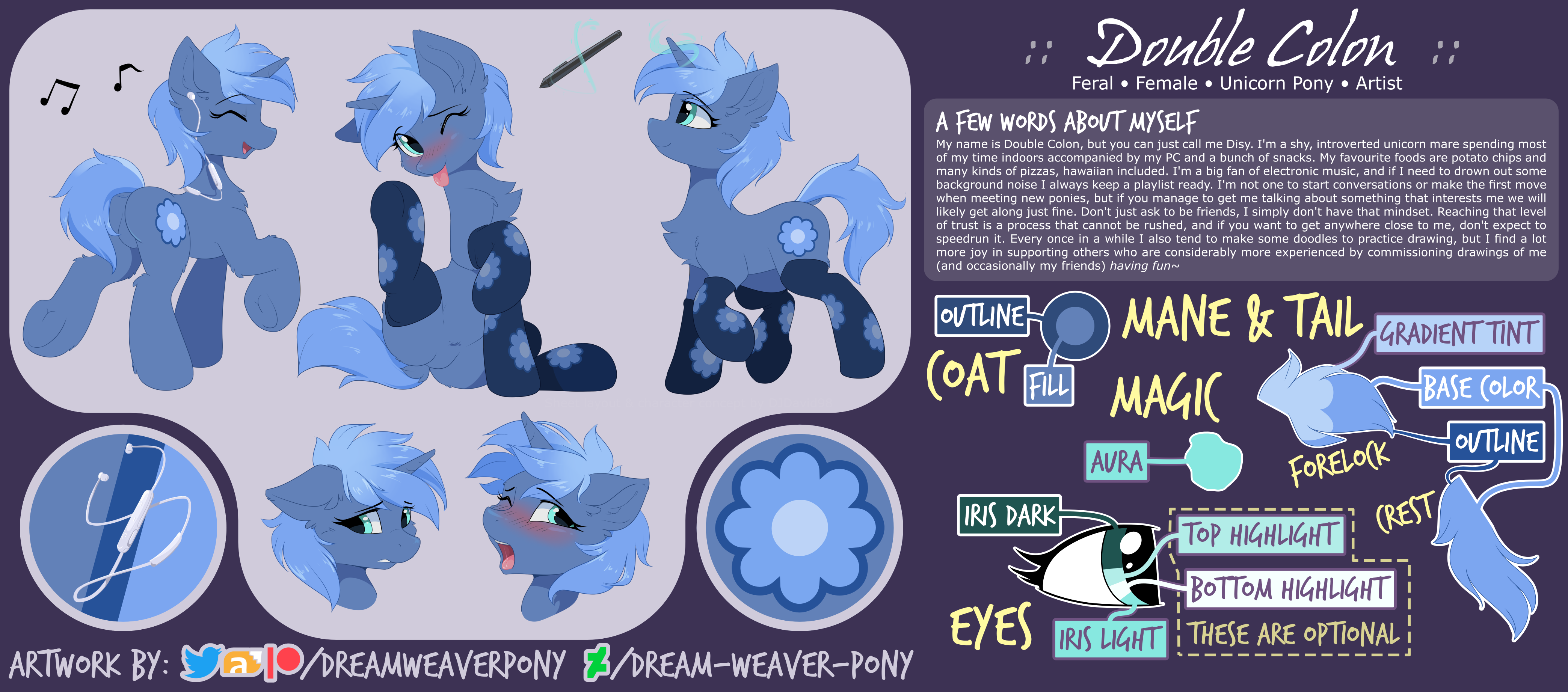Double Colon Reference Sheet Pony